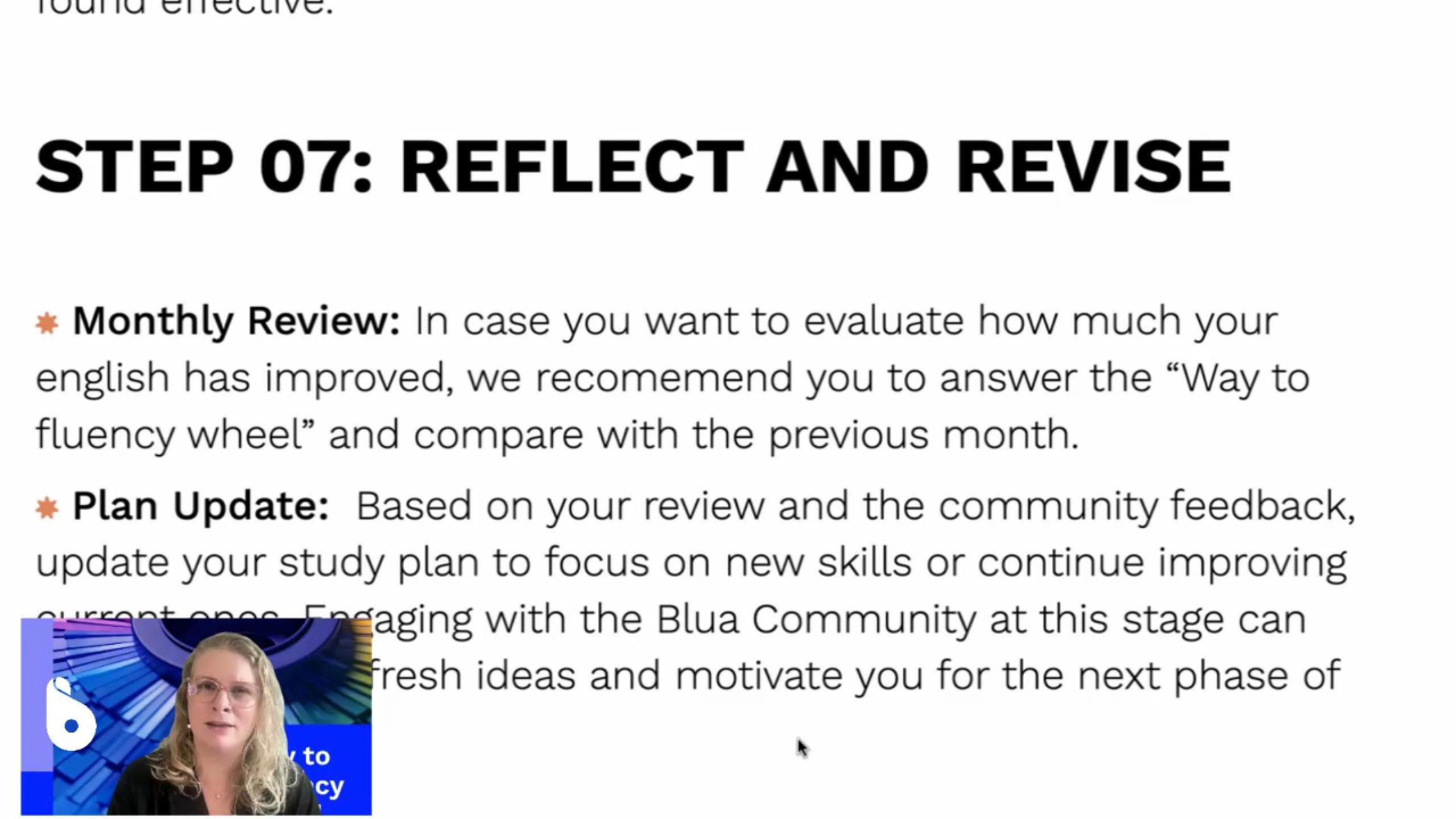 10 - Blua The way of fluency wheel - Step 7