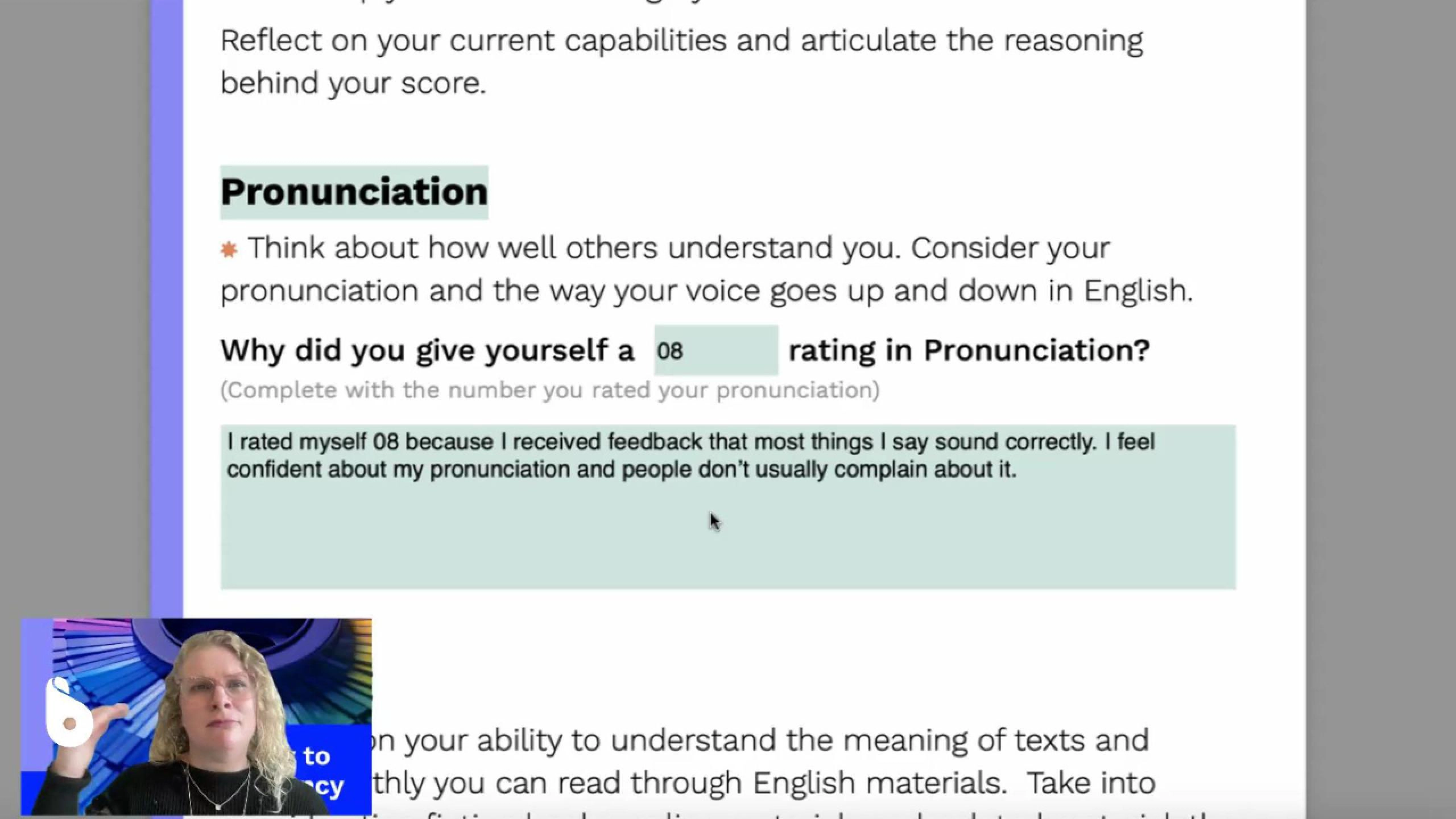 4 - Blua The way of fluency wheel - step 1